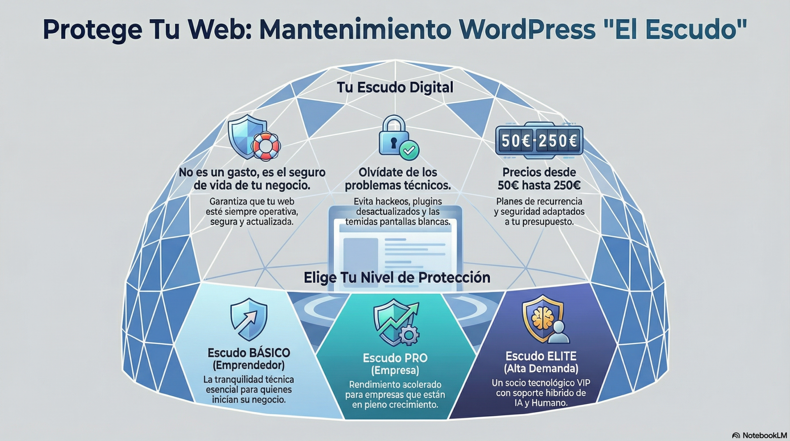 Mantenimiento Web WordPress - Infografía